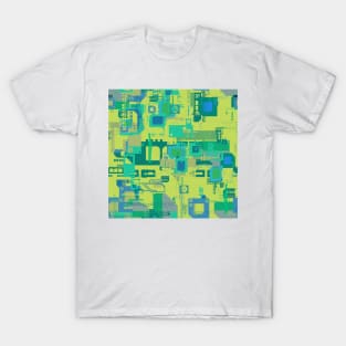 Random Shapes Abstract Pattern T-Shirt